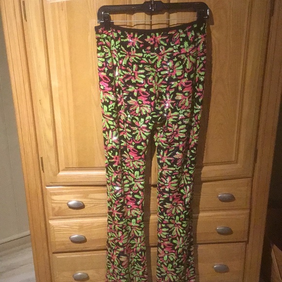 Michael Kors Collection Floral All Sequin Flare Pants & MK Collection Dress - Picture 6 of 16